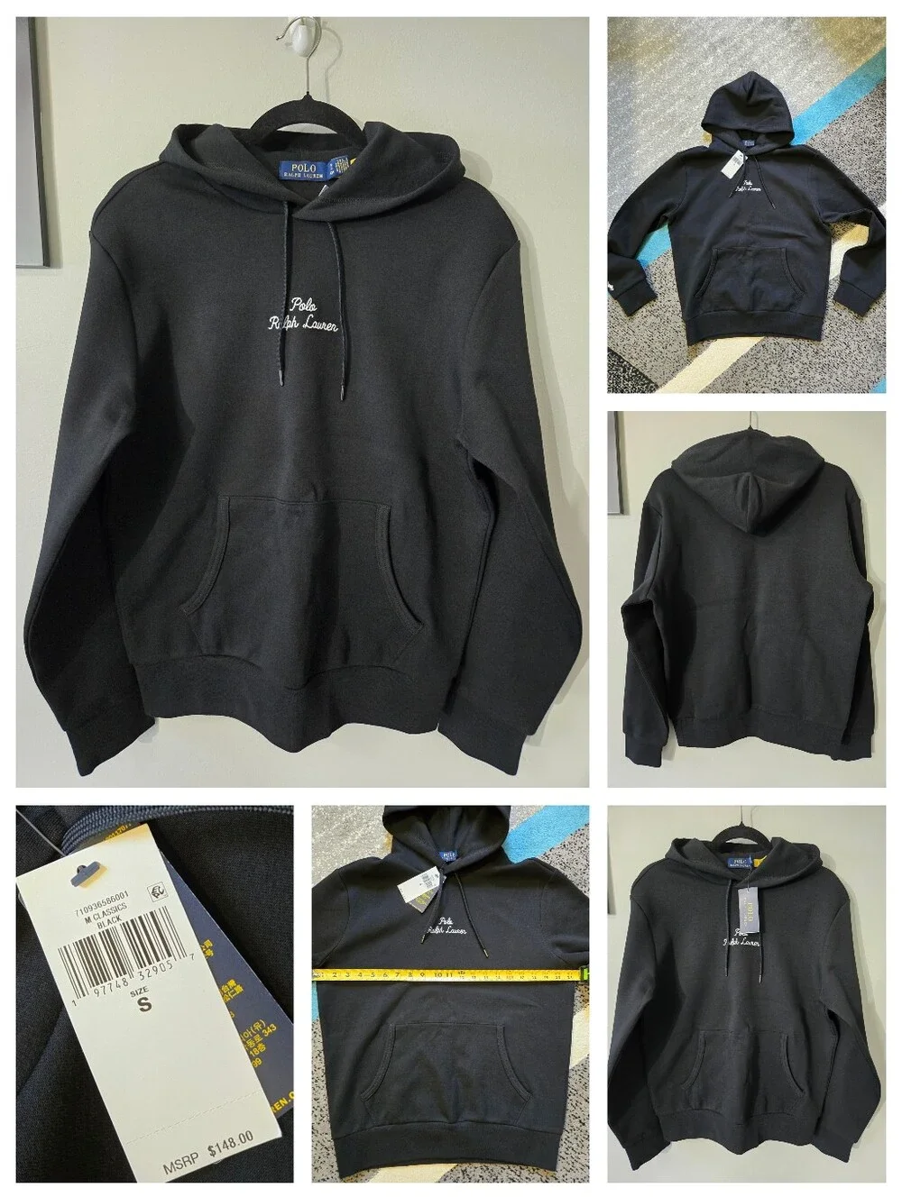 Polo Ralph Lauren Men's Logo Double Knit Hoodie, S, NWT